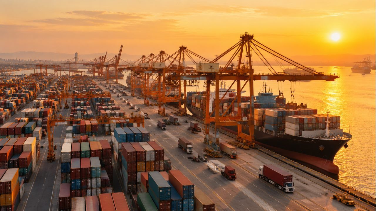 Illustration of logistics operations